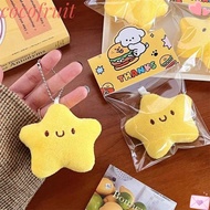 COCOFRUIT Star Playing Toys, yellow Little Star Plush Keyrings, Fashion Plush Key Chain bag