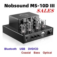 【Lower price】NEW Nobsound MS-10D Amplifier Vacuum Tube Amplifier Support Bluetooth USB optical Coaxi