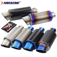 60mm/51mm universal motorcycle exhaust muffler exhaust pipe escape motorcycle exhaust muffler tailpi