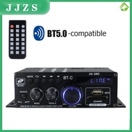 JJZS AK380 HiFi FM Audio Amplifier 2.0 Channel Digital Subwoofer Speaker Amplifier For Karaoke Home Sound System