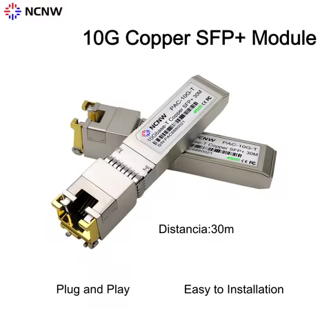 NCNW 10G SFP+ Copper Module RJ45 Port Transceiver Compatible with Huawei/Dell/Force10/IBM/Cisco/Juni