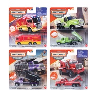 Matchbox 2025 Engineering Vehicle JCY27 Garbage Truck Gravel Transport Flat Dozer Alloy Toy Collecti
