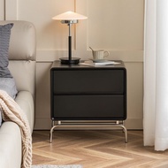 HY/JD Eco Ikea Official Direct Sales Nordic Black Solid Wood Bedside Cabinet Internet Celebrity Stainless Steel Modern L
