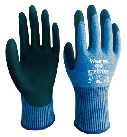 Anti Cut Resistant Work Gloves Fire Proof BBQ Mittens Maxi High Flex Micro Foam Nitrile Soft Aramid 
