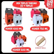 Kuker Jar Carrying Box Contents 4 19x19x18 (1000ml) 19x19x14 (750ml) 19x19x11 (500ml) Cookie Box
