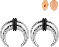 00G-16G Septum Pincher Tapers Septum Rings Stainless Steel Pincher Septum Piercings C Shape Buffalo