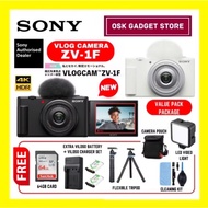 Sony ZV-1F ZV1F Vlogging Camera | 4K HDR | Point & Shoot | Bundle Package | Sony Malaysia Warranty