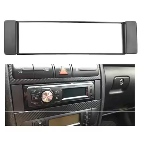 Fascia 1 Din Frame For A3 8L A6 4B Seat Toledo Leon Fiat Scudo Stereo Facia Plate Dash CD Trim 1 DIN