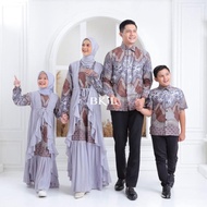 Mmm Baju Couple Keluarga Lebaran 2024 Muslim Mewah Sarimbit Family Set