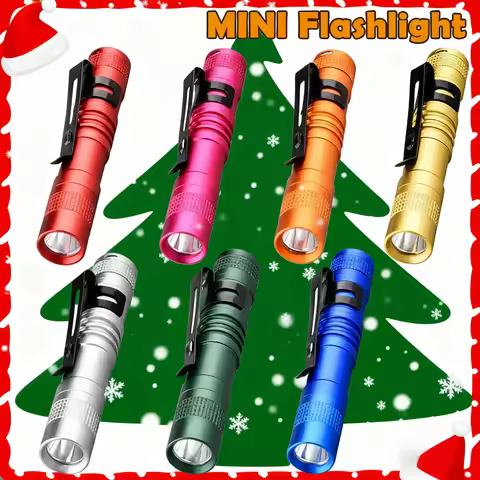 Small Mini LED Flashlight Handheld Pen Light Flashlight Tactical Pocket Torch PenLight with Clip Led