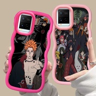 MERAH D-21 Naruto Akatsuki Pink red Casing for VIVO V30 Y02a Y21a Y02t Y02 Y21s Y21 Y21t Pro 5G blac