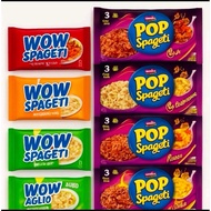 Wow spaghetti dan pop spaghetti instans all varian carbonara,blognese dan aglio Lio ready stock bera
