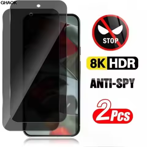 2Pcs Privacy Screen Protectors for Pixel 9 Pro XL Anti-Spy Tempered Glass For Google Pixel 9 8 Pro 9
