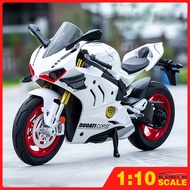 KLT 1:10 Ducati Panigale V4 Motorcycle Diecast Model Car Alloy Cars Toys Collection Gift For Kids Bo