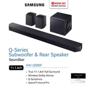 SAMSUNG 11.1.4ch Q-series Soundbar Subwoofer & Rear Speaker HW-Q990F | Pembesar Suara Audio 音响喇叭