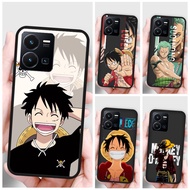 One Piece Huawei Y6 Pro 2019 Y5P Y6P 2020 Y6S Y5 Prime 2018 Y6 Prime 2019 Cute Cartoon Luffy Zoro oval lens protection All inclusive Black Shockproof Soft Phone Case Back Cover