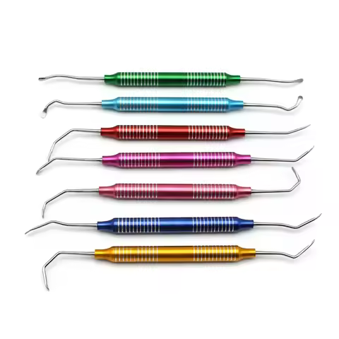 High Quality 7Pcs/set Double Ends Dental Sinus Lift Lifting Tool Dental Lift Elevator Instrument Sta