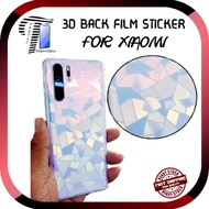Xiaomi Mi 11T Pro / 11T Lite 5G NE / 11 Ultra / 11 Lite / 10T Pro /10 Pro 3D Diamond Back Film Protecteor Carbon Sticker