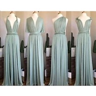 sage green infinity dress maxi long dress