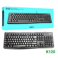 Keyboard LOGITECH K120 ไร้เสียงรบกวน (ปุ่มภาษาไทย/อังกฤษ) USB