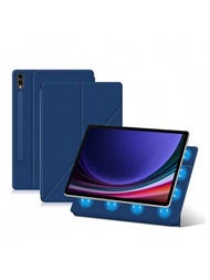 Samsung Galaxy Tab S9 Fe S8 S7 11英寸,s9+ S9fe+ S8+ S7 Fe/plus 12.4" Ultra 14.6平板電腦智能書套,磁性扣合式,可水平和垂直支撐,配有筆插孔
