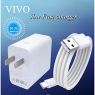 50W VIVO SuperVOOC Fast Charging Adapter With Micro Cable Type-c Usb Cable Fast Charger