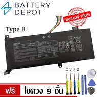[ฟรี ไขควง] Asus แบตเตอรี่ ของแท้ C21N1818 Type B (สำหรับ Asus X412F X412FA X412FJ X515EA) B21N1818-