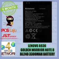 Compatible For L|ENOVO A936 BL240 Battery GOLDEN WARRIOR NOTE 8 3300mah bateri 3300 mah batery A936 