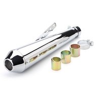 17.5 "/19.7" สากลรถจักรยานยนต์แข่ง Cafe ท่อไอเสียที่มีวงเล็บเลื่อนระบบไอเสียท่อไอเสียเคล็ดลับสำหรับค