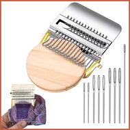 Knit Patch Kit Portable Small Quickly Tool with 9 Needles Knit Patch Darning Loom for Women Beginner