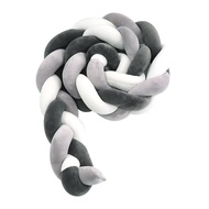 1M2M3M4M Baby Bumper for Bed Crib Newborn Crib Bumper Knot id Pillow Bumper Bedding Set tour de lit