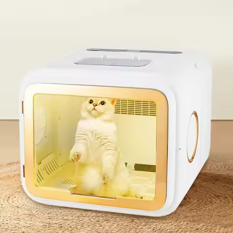 New Foldable Pet Dryer for Cats and Dogs Pet Home Automatic Dryer Large Capacity Pet Dryer 68L Adjus