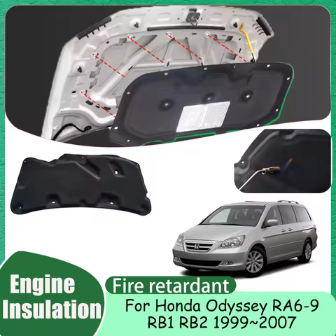 For Honda Odyssey RA6 RB1 2 1999~2007 2000 2006 Car Hood Engine Trunk lining Thermal Insulated Cotto