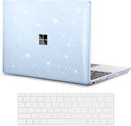 mpmpssss Case for 12.4 Inch Microsoft Surface Laptop Go 2/1 2020-2022 Releases (Models: 2013 &amp; 1943)，Protective Snap On Hard Shell Cover，Keyboard Cover, Baby Blue