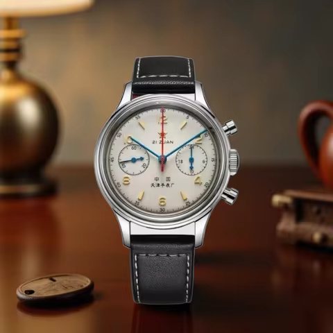 Men's watches 1963 pilot automatic watch 42mm waterproof retro quartz chronograph vintage dress watc