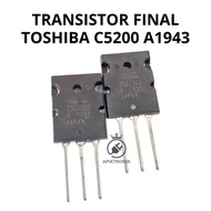 Toshiba C5200 A1943 Final Transistor 1 Set – Original Japan