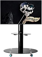 TV stands Pedestal Bracket Mobile With Double Tempered Glass For 32-65 Inch Lcd, Tilt Adjustment beautiful scenery