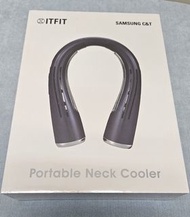 (包順豐）全新未開封Samsung C&amp;T ITFIT Portable Neck Cooler 便携式掛頸風扇 深藍色