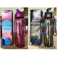 Tupperware H2GO 500ml & 750ml with Straw, 500ml & 750ml without Straw