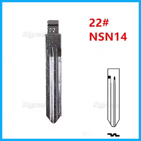 10pcs 22# KD Key Blade NSN14 Uncut Flip Metal Key Blade for Nissan Sunny Tiida Teana for KD Keydiy X
