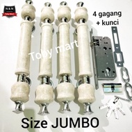 Frosty - Fullset Size JUMBO / Gagang pintu rumah Keramik / Handle pintu rumah Marmer Granit Lonceng