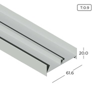 Aluminium Extrusion Outer Jamb (Sliding Window Economy) Profile Thickness 0.90mm KW1503-4 ALUCLASS