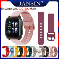 สาย Garmin Venu SQ 2 สายนาฬิกาข้อมือซิลิโคน สำหรับ garmin Venu Sq 2 Music นาฬิกาอัจฉริยะ สายนาฬิกา g