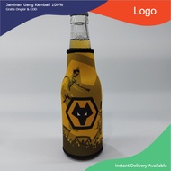 beer Condom cooler holder koozie  Wolverhampton Wanderers FC ปลอกหุ้มขวดเบียร์เก็บความเย็น