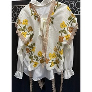 Preloved personal vest aesthete bow top, uniqlo, oclo official, calamary official, Xexymix legging, 