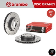 BREMBO จานเบรคหน้า (เจาะรู) BENZ SL R230 (280 300 350 500) (HC) 06-12 / D09 9481 20 / 312mm / ราคา 1