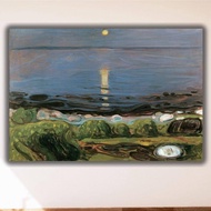 Edvard Munch Summer Night Beach Canvas Art Giclee Print