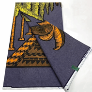 GOOD MOOD BEAUTY Wax Printed African Wax Fabric 6 Yards Cotton Ankara Fabric  Colorful Patterns Kent