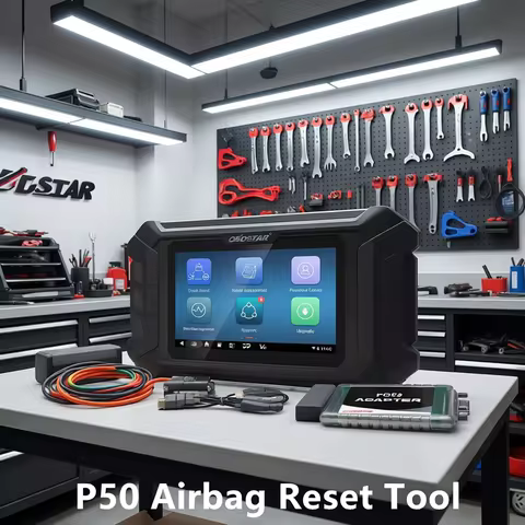 OBDSTAR P50 Airbag Reset Tool Cover 86 Brands and Over 11800 ECU Part No. by OBD/ BENCH Support Batt