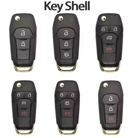 YOSE KEY Car Key Case Shell Fit For Ford F150 F250 F350 Explorer Ranger KA Fiesta Mondeo Focus Evere
